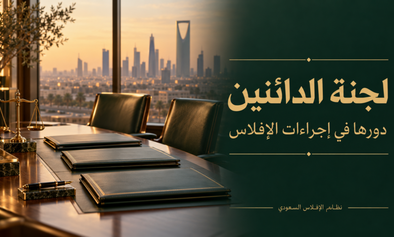 لجنة الدائنين في نظام الإفلاس السعودي دورها وحدود صلاحياتها