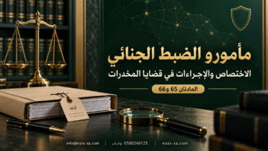 مأمورو الضبط الجنائي في قضايا المخدرات وحدود اختصاصهم