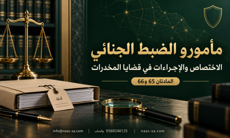 مأمورو الضبط الجنائي في قضايا المخدرات وحدود اختصاصهم