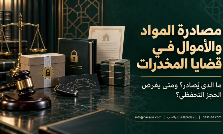 مصادرة المواد والأموال والأدوات في قضايا المخدرات