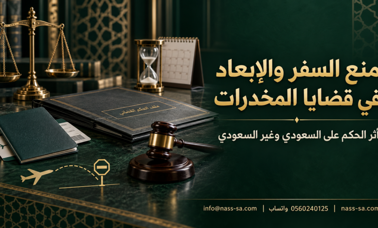 منع السفر والإبعاد في قضايا المخدرات بالسعودية