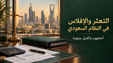 نظام الإفلاس السعودي — الفرق بين التعثر والإفلاس