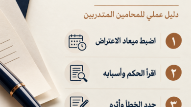كيف نعد لائحة اعتراض بالاستئناف؟ دليل عملي للمحامي المتدرب